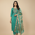 KAMALAM Green Indian Ethnic Suit for Women